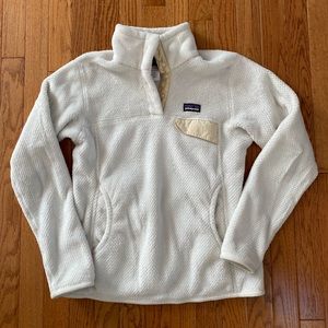 Patagonia Women's Re-Tool Snap-T Fleece Pullover, Size Small, Raw Linen Color